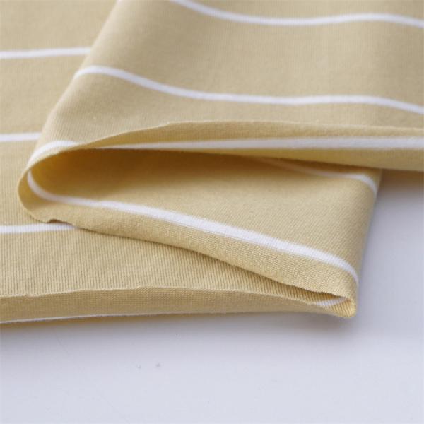 Natural Easy To Care And Comfortable Simple Striped Material Fabric For Casual Wear