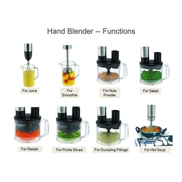 Smart Stick Stainless Steel Hand Blender with Whisk Trubo Blender Smart Stick Stainless Steel Hand Blender with Whisk Trubo Blender