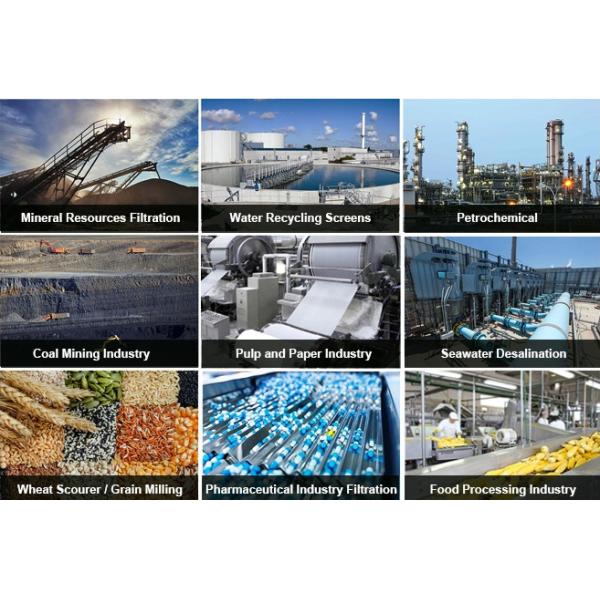 0.2 0.3 0.5 0.75mm Slot Wedge Wire Filter 304 Ss