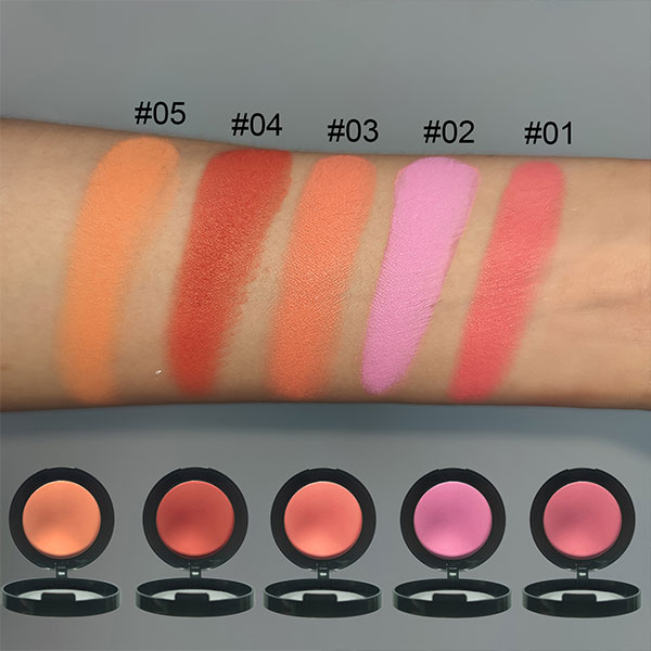 Private Label Waterproof Face Makeup Pressed Blush And Bronzer