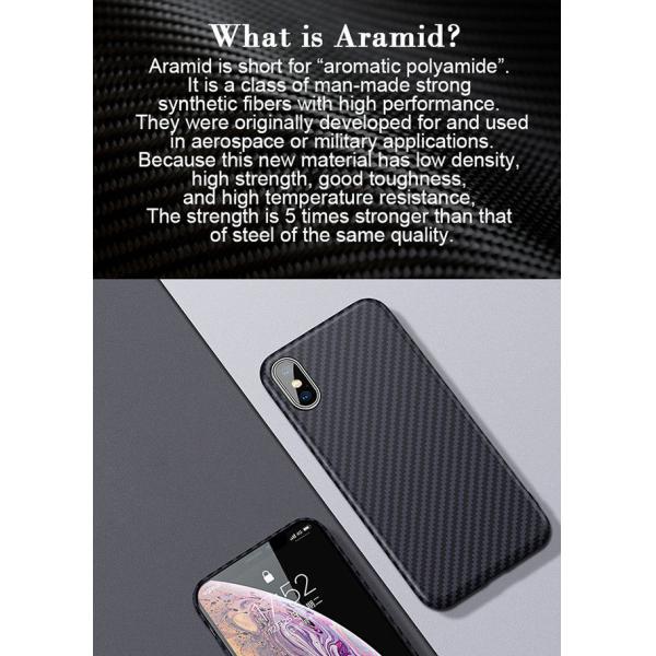 Bulletproof Wireless Charging Aramid Phone Case For iPhone X