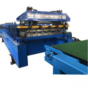 Buy cheap Metal Roofing 0.2mm Steel Sheet Roll Forming Machine Plc Control product