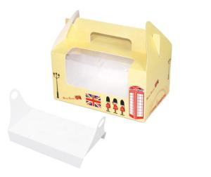 Buy cheap Classic Style Individual Cake Boxes , Window Cake Boxes With Handle product