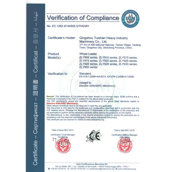 weifang famous wheel loader for construction machine with 5 ton wheel loader