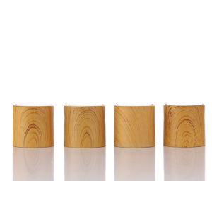 Bamboo Surface Plastic Bottle Caps Recyclable Environment Friendly