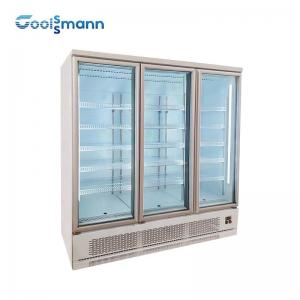 Buy cheap Double Glazed Glass Door Fridge Freezer , LED 1260L Drink Display Fridge product
