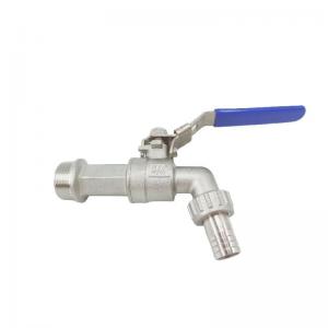 China 30-Day Return Policy DN15 Stainless Steel Ball Tap Valve with Male Thread Pipe System on sale