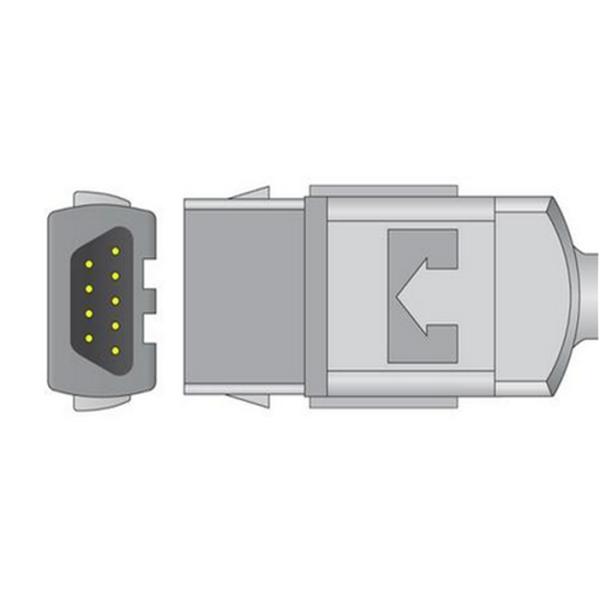 GE Ohmeda OXY F4 MC Adult Spo2 Sensor For Patient Monitor Soft Tip Grey White Color