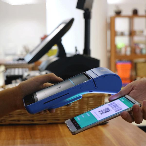 5.5 Inch EDC Android Handheld POS with Printer / NFC Reader / Fingerprint Reader