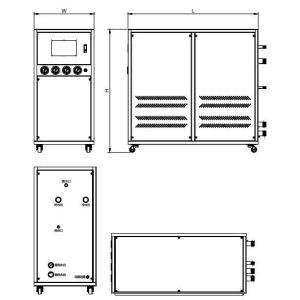 Water Cooled Injection Molding Auxiliary Equipment 3 - 35℃ Temperature