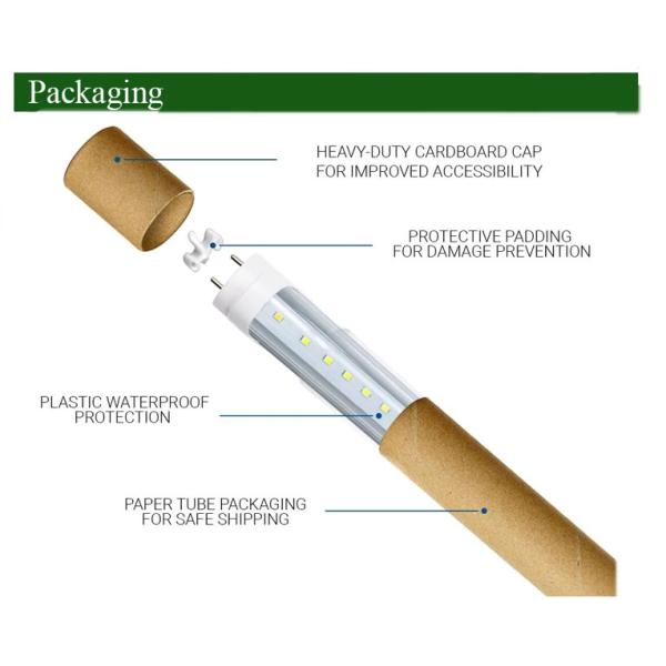 Durable T10 Base LED Bulb , LED Fluorescent Tube Aluminum PC Material