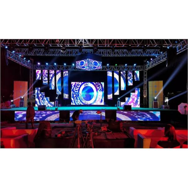 1000bits Stage Background LED Screen Multipurpose Aluminum Material