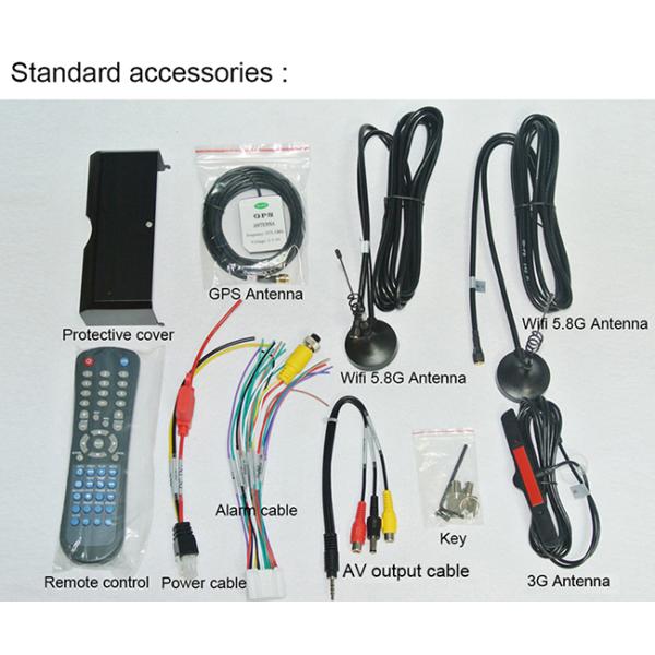H.264 Wireless Mini Mobile DVR , 720P Multi Camera DVR For Car IO Alarm Sensor Input