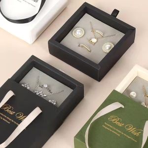 Rectangular Jewelry Packaging Box Elegant Presentation Package Recyclable