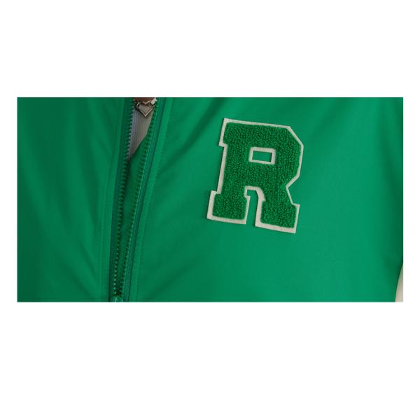 Green Baseball Jacket Unisex Oversized Baseball Jacket Moderate Style
