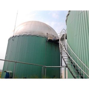 World Popular High Efficiency Enamel Assembled Biogas Digester Tank