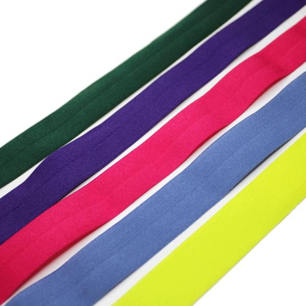 Purple PP Nylon Elastic Webbing 2cm Spandex Elastic Band