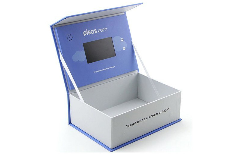 4.3/5/7/10 .1 inch LCD display video box, custom print video gift box with LCD display