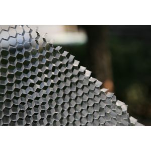 Facade with Fire Rated Aluminum Honeycomb Panel