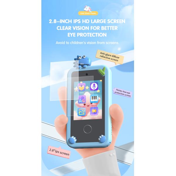 2.8" Touchscreen Instant Print Childrens Waterproof Camera Smart Phone Toys