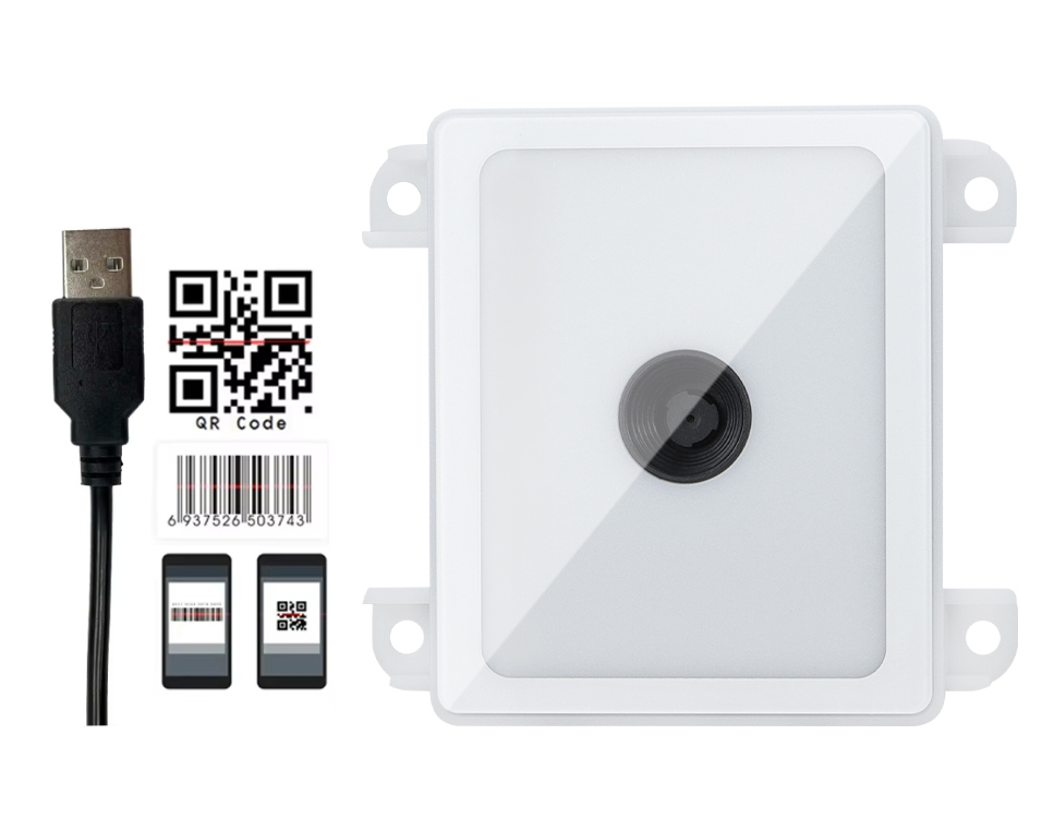 Desktop Kiosk Barcode Reader CMOS Fixed Scanner IP54 For Kiosk Vending Machine