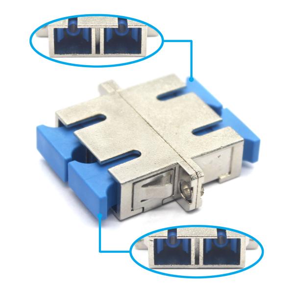 FTTH FC UPC Square Type Adapter with Zirconia Sleeve Storage Temp. -40°C to 85°C
