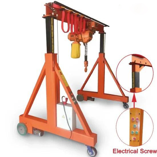 Portable Mobile Gantry Crane Light Duty Industrial Motorized