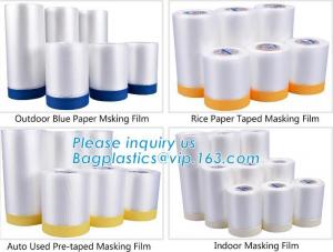 Buy cheap Outdoor Paper Masking Film, Rice Paper Taped Masking Film, Auto Used Pre-Taped Masking Film, Indoor Masking Film, Cloth product