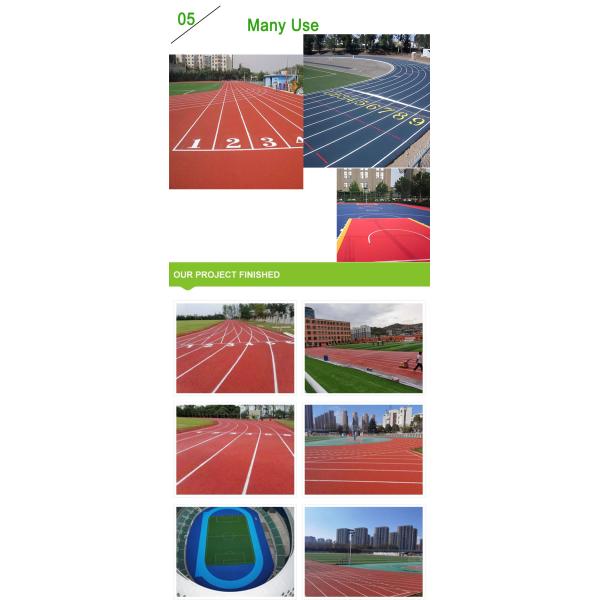 13mm Prefabricated 400 Meter Standard Track Athletic Running Track Surfacing Synthetic Track