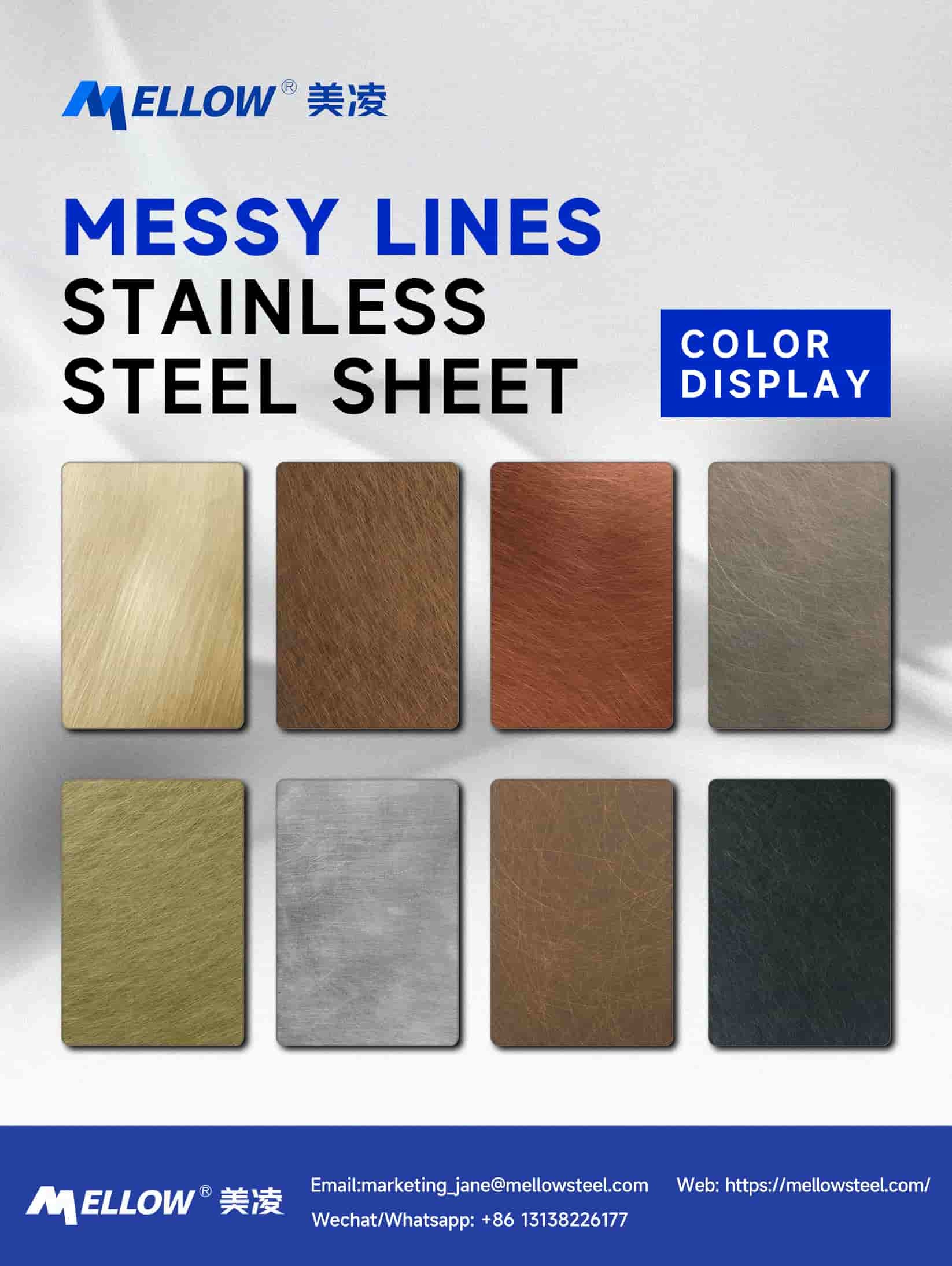 3.0mm Champagne Satin Colored Stainless Steel Sheet Mirror Finish SS Sheet