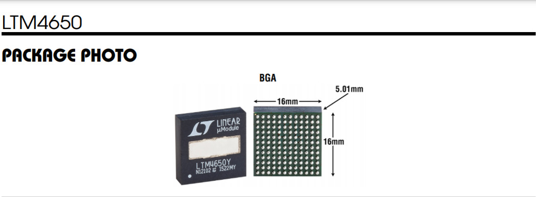48 BBGA Module LTM4650 UModule Ics Chip Electronics Components