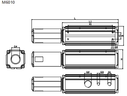 Customizable Vacuum Generator M6010 With NBR Rubber Sealing Element