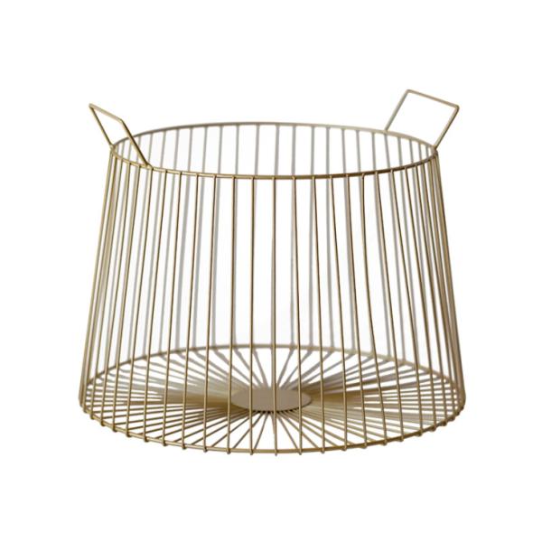 Nordic Metal Basket Iron Hotel Dirty Clothes Basket Bathroom Basket Toy Basket