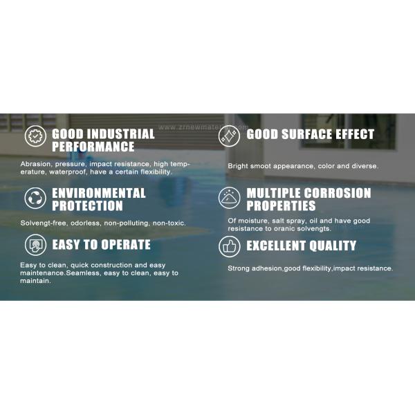 Two Compound Clear Epoxy Non Slip Coating For Industrial UV Resistance