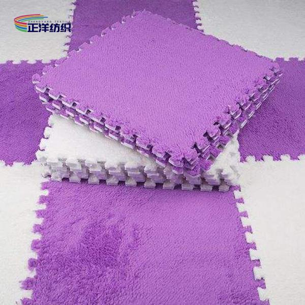 12"X12" Door Carpet Mats Puzzle Interlocking EVA Material Soft Microfiber Fabric Coated