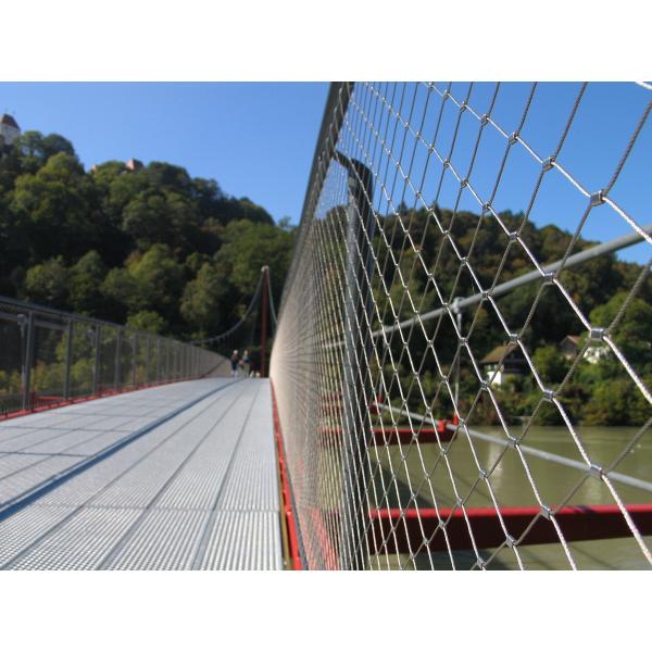 SUS304 Ferruled Wire Rope Netting X Tend Flexible For Balcony