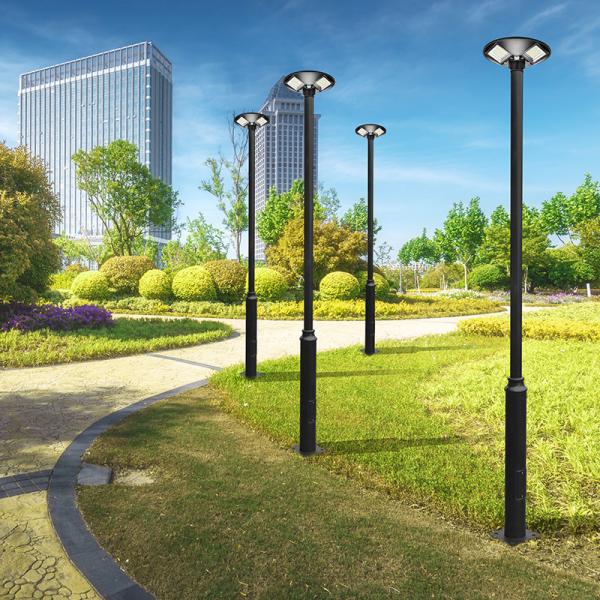 High Bright Lighiting Source UFO Solar Post Light 250W For Garden Lighting
