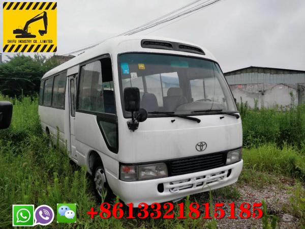 Quality Used Toyota Coaster Bus  For Sale  New Arrival 23-30 Passengers White Bus Good Condition  Diesel Fuel for sale
