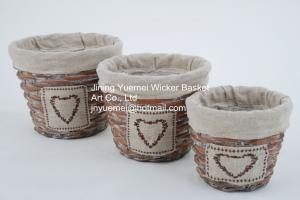 China wicker basket manufacturer garden basket set willow plant baskets stock fast shipment on sale