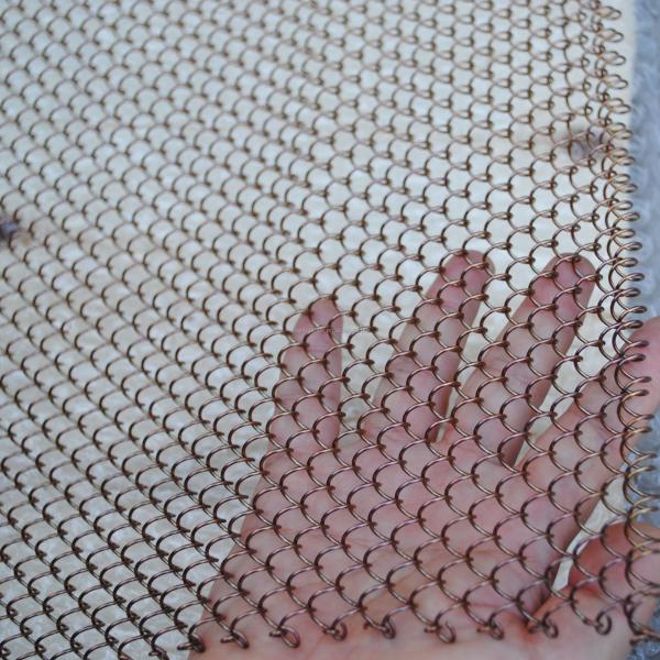 Sample Customization Black Color Metal Curtain Net for Restaurant Lounge Partition Decorative Chain Link Fence Mesh