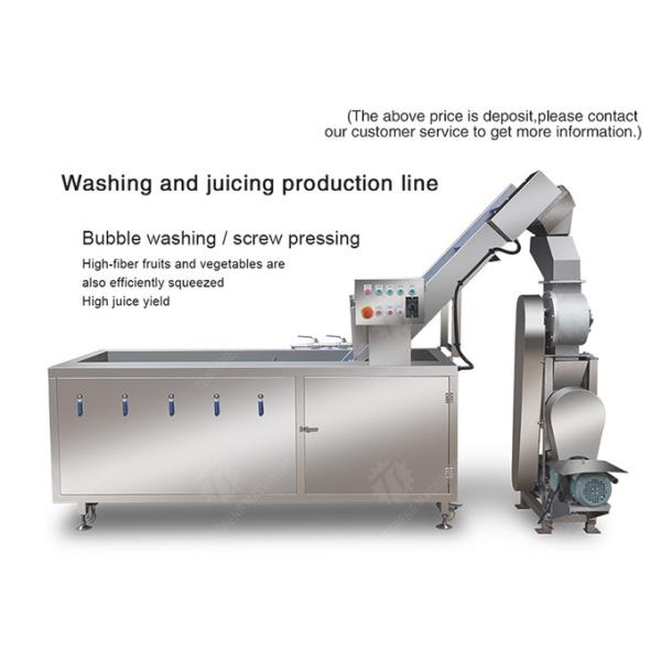 Washing and juicing production line Fruit Orange Leaves Vegetables sward beans soybeans processing production Machine