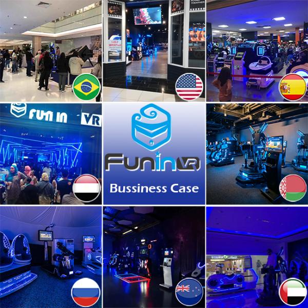 Blue White Color Two Seats 9D VR Ride Cabin Cinema Virtual Reality simulator For Kids Amusement Park​
