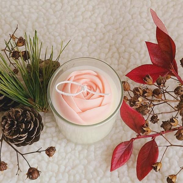 Rose Flower Candles Molds, 3D Rose Flower Silicone Molds for DIY Epoxy Resin Casting Soap Ice Cube and Craft Decoration