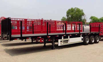 Promotional Flatbed Truck Semi Trailer 2 3 4 Axles 50 60 80 100 Ton With Twist lock 40ft 20ft platform container semi trailer