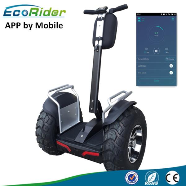 Two Wheel Off Road Segway Self Balancing Scooters APP Bluetooth 4000W Max Power