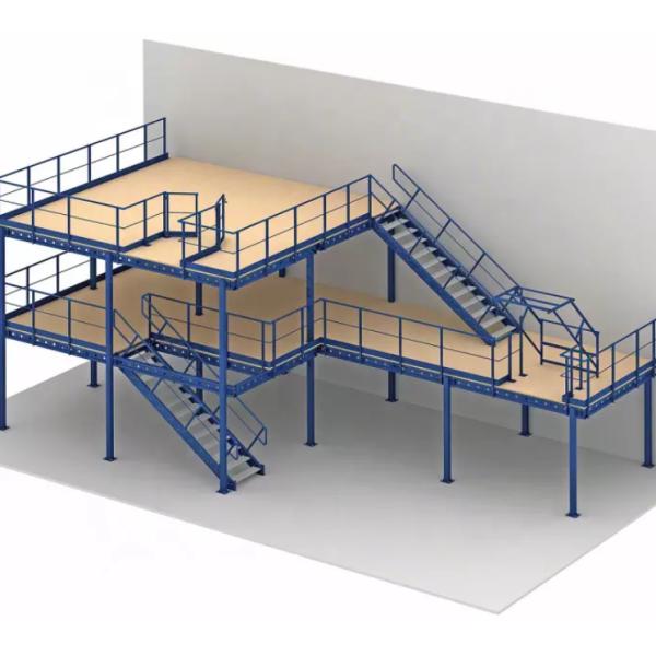 Multi Floor Mezzanine Storage Platform , Steel Platform Construction Wind Resistance