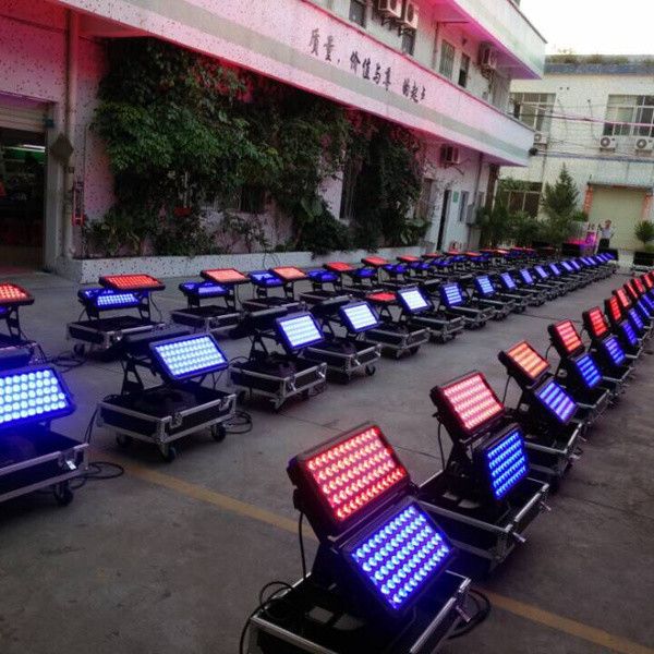 High Power Outdoor 120*18W RGBAW UV 6 in 1 IP65 Rated Wall Washer LED City Color Light