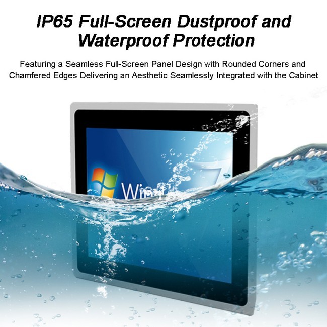 21.5 Inch Embedded Fully Enclosed Touch Displays for HMI Automation Smart Home Waterproof Dustproof