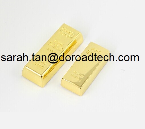 Metal Gold Bar Shaped USB Flash Drive Wholesale Customize any USB Pendrive