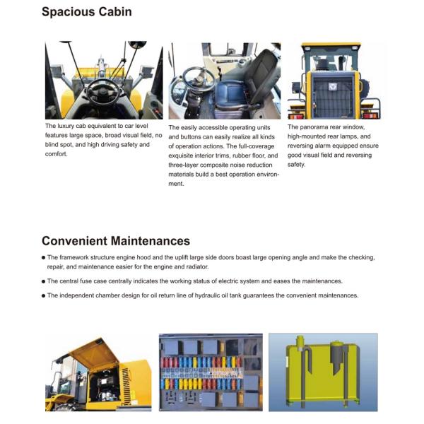 XCMG Official Articulated Compact Wheel Loader , Fast Small Bucket Loader
